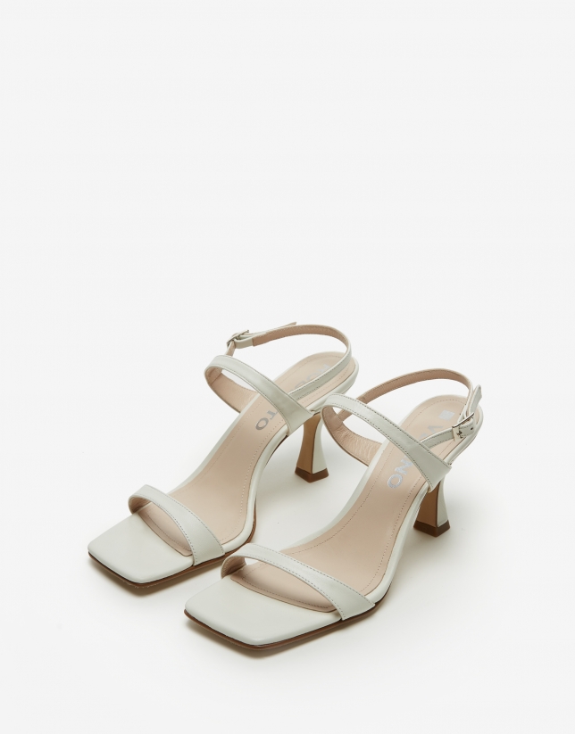 Beige leather Keisi sandals
