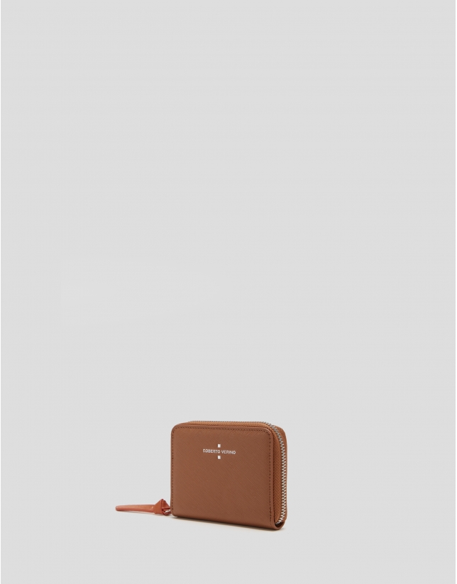 Brown leather, medium-size Coin Purse