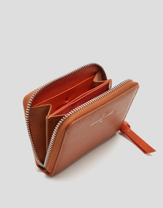 Brown leather, medium-size Coin Purse