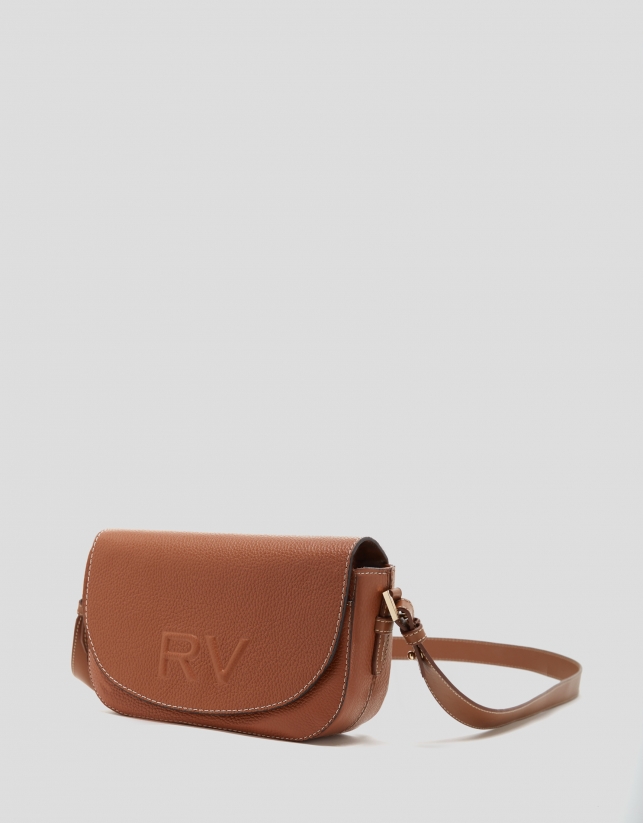 Brown leather Cuca Mini shoulder bag