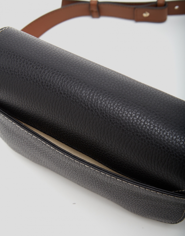 Black leather Cuca Mini shoulder bag