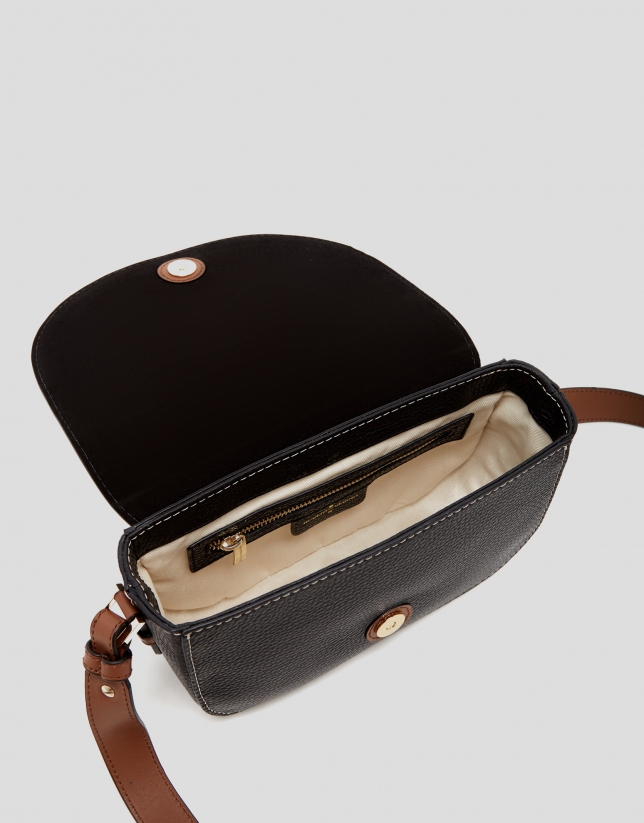 Black leather Cuca Mini shoulder bag