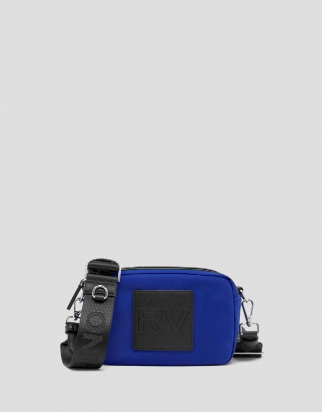 Klein blue nylon Dalhia Cross Mini shoulder bag
