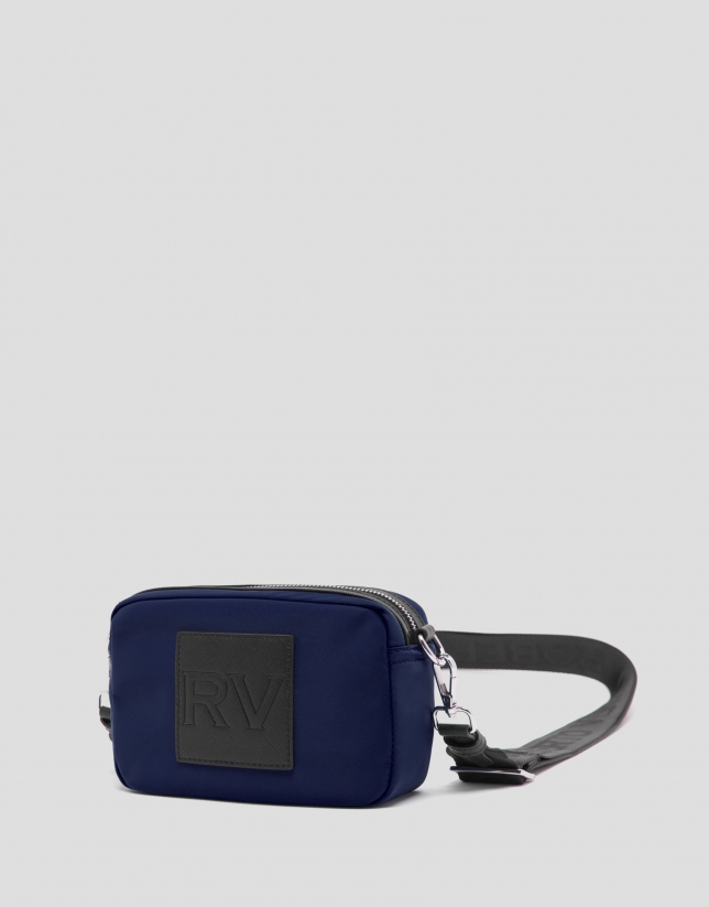 Blue nylon Dalhia Cross Mini shoulder bag