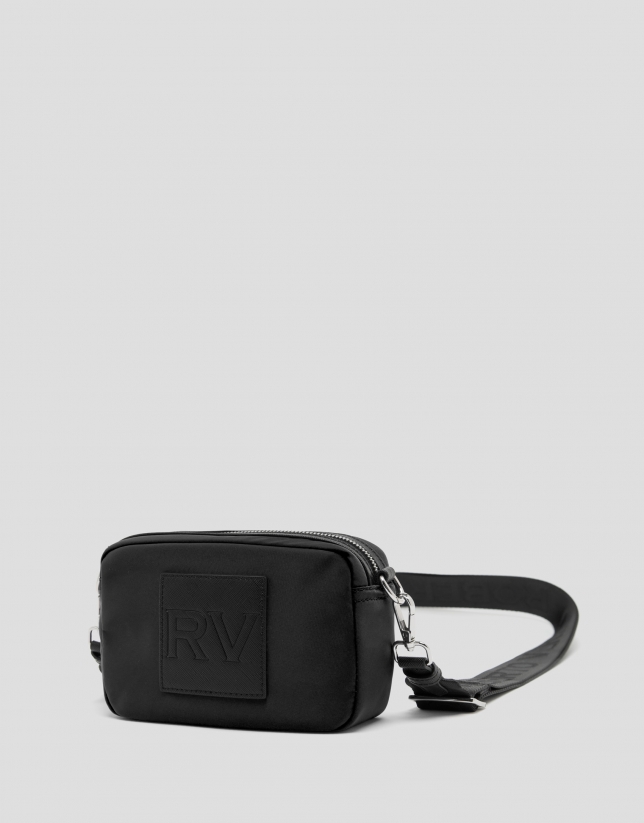 Black nylon Dalhia Cross Mini shoulder bag