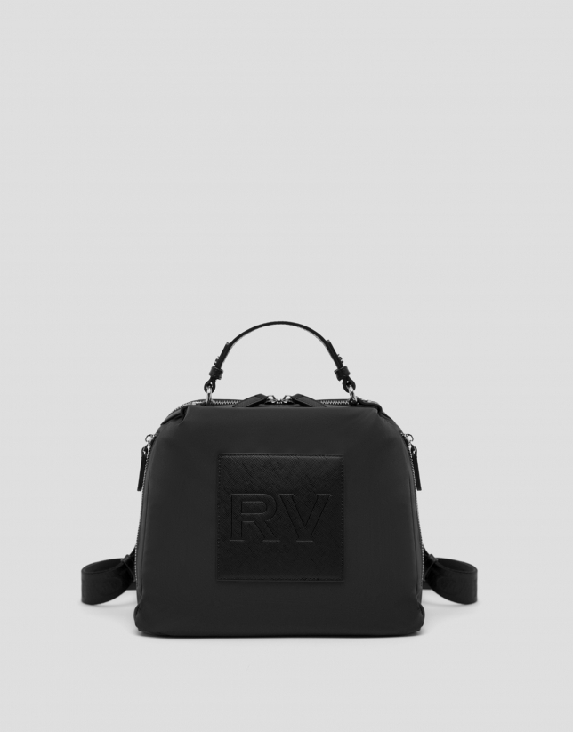 Black nylon Dalhia backpack