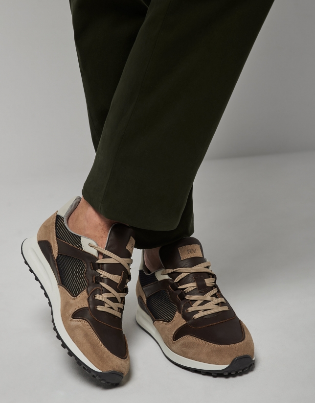 Brown sneakers