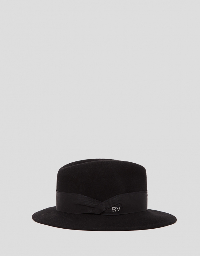 Sombrero fedora negro