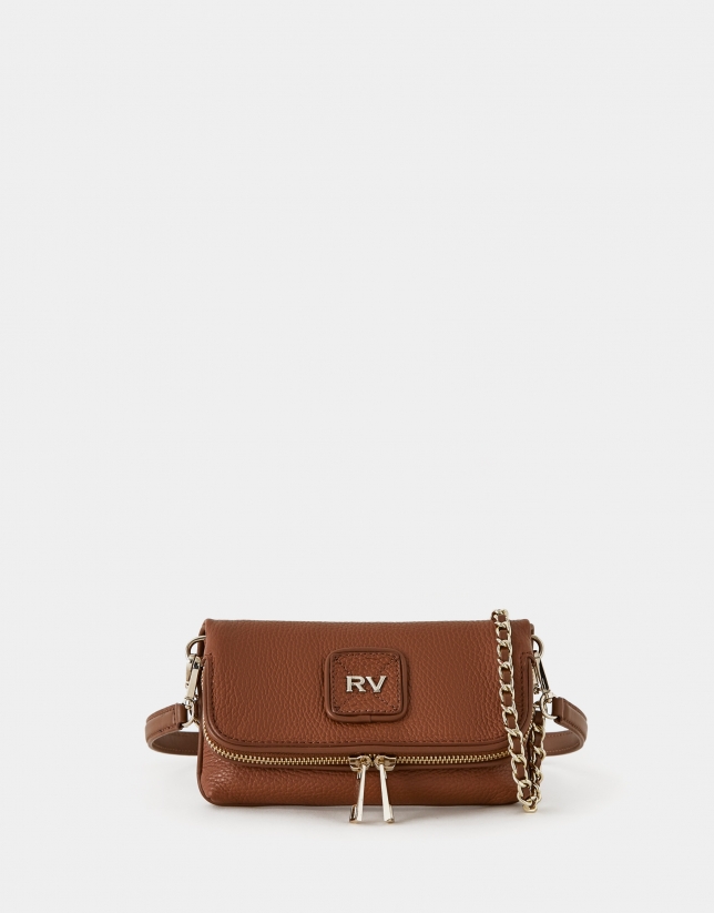 Brown leather Mini Martina bag
