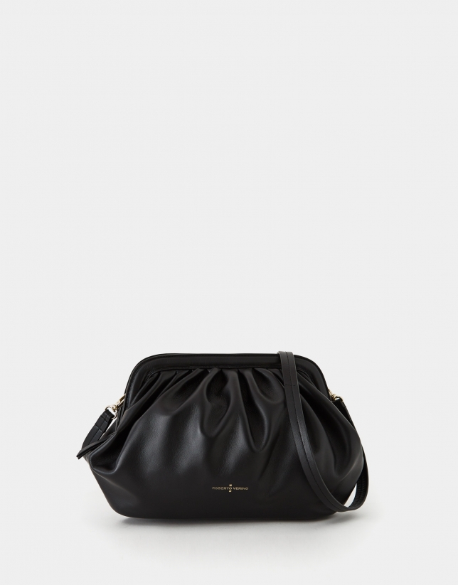 Black leather Ursula handbag