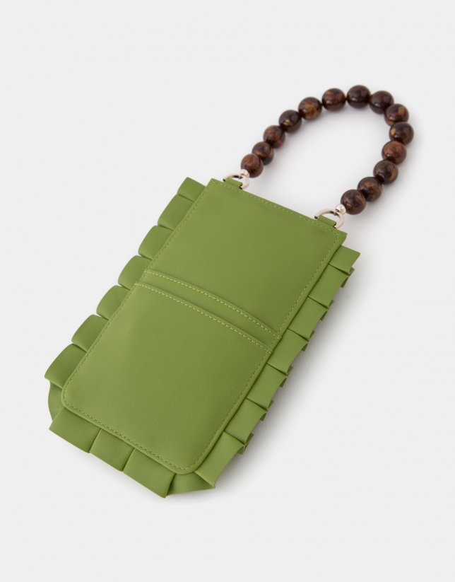 Green Mini Olas cellphone bag