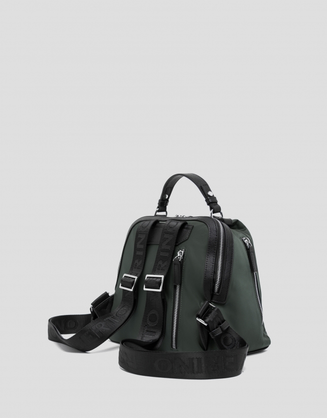 Grayish green nylon Dalhia backpack