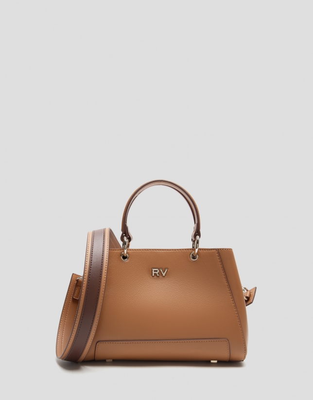 Bolso satchel Mini Amber piel marrón
