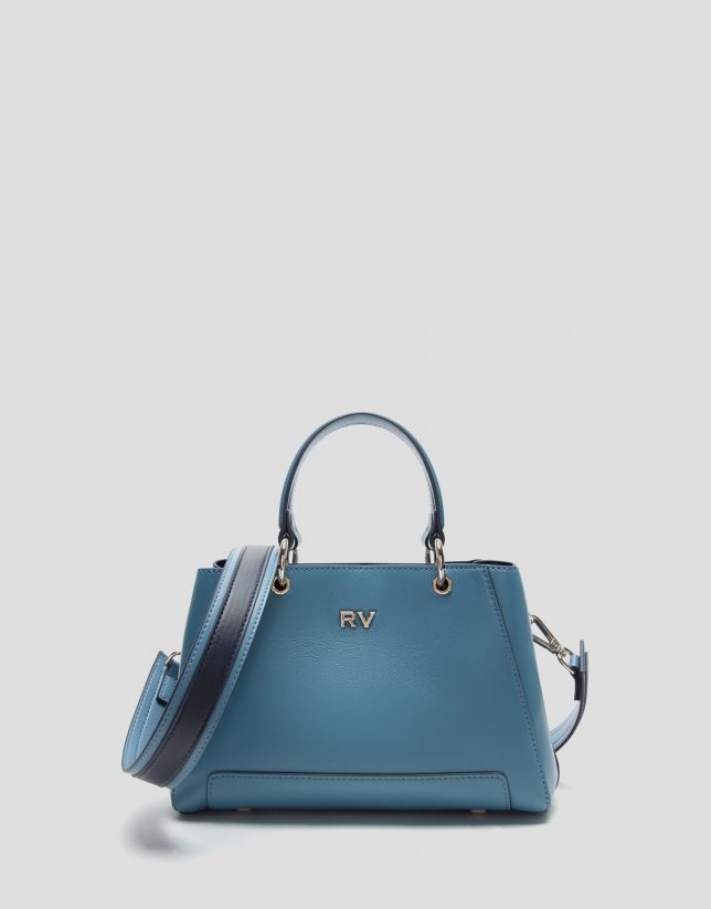 Bolso satchel Mini Amber azul