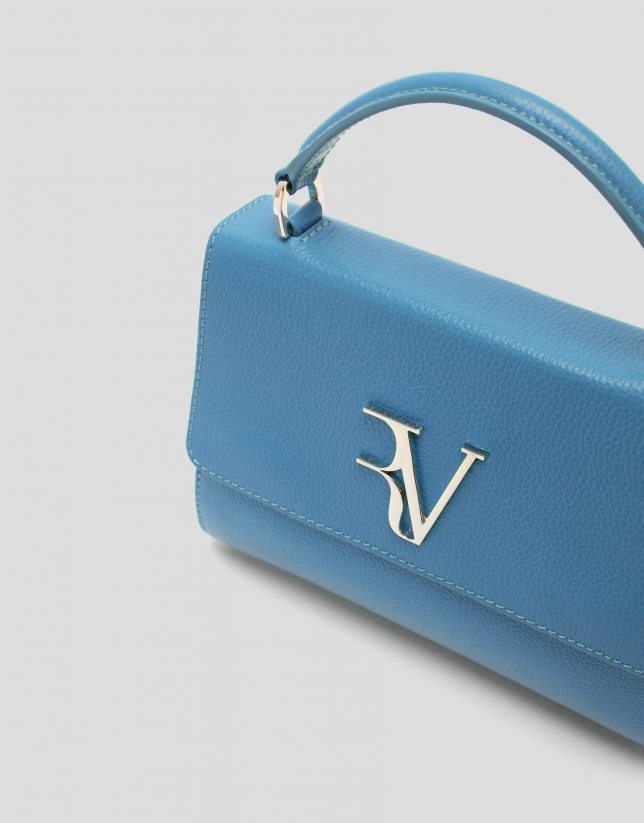Blue leather Alice Mini handbag