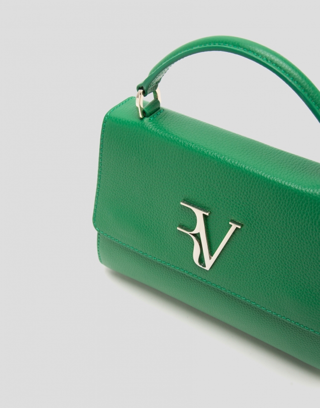 Green leather Alice Mini handbag