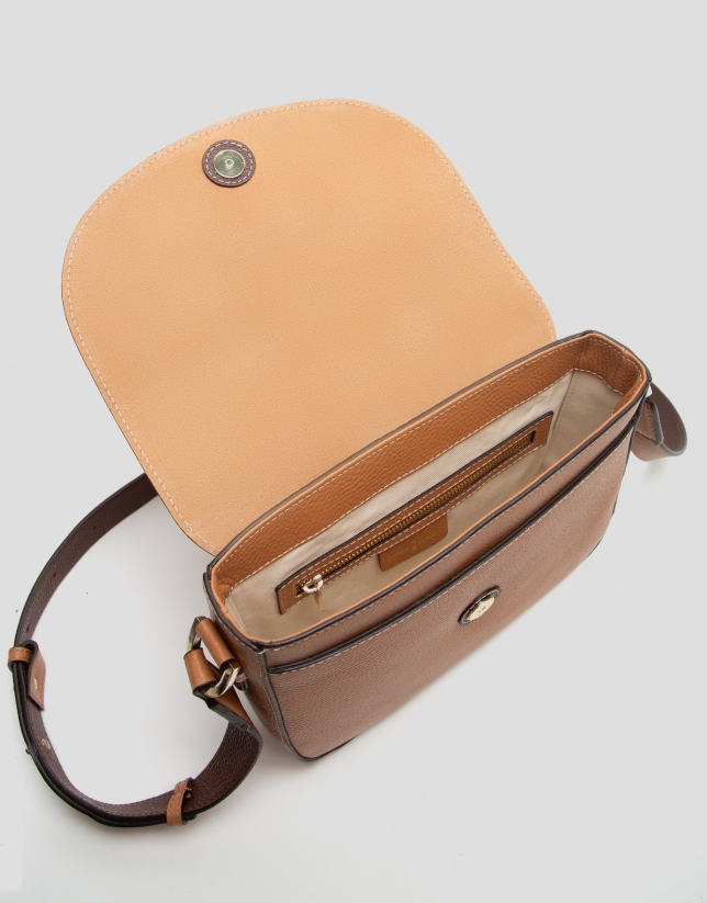 Camel leather Cuca Maxi shoulder bag
