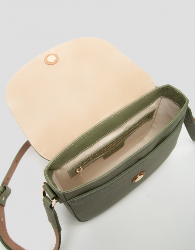 Green leather Cuca Maxi shoulder bag