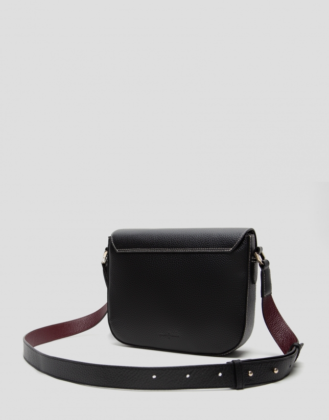 Black leather Cuca Maxi shoulder bag