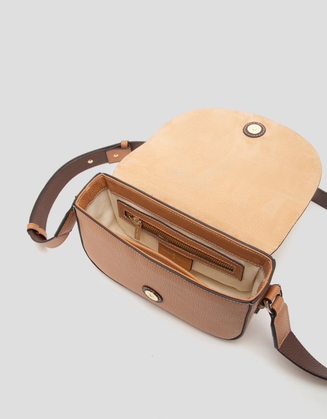 Camel leather Cuca Mini shoulder bag