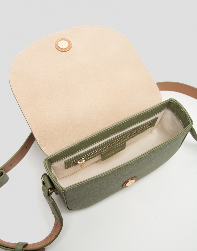 Green leather Cuca Mini shoulder bag