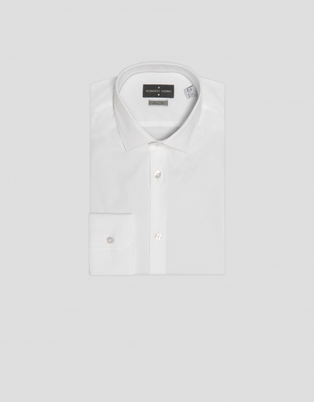 Camisa vestir slim fit blanca