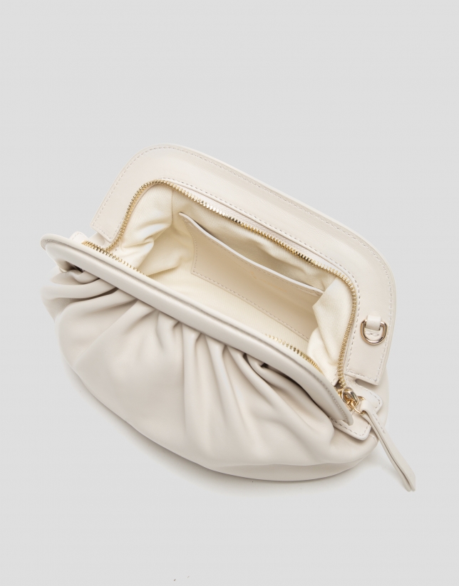 Off-white mini leather Úrsula handbag