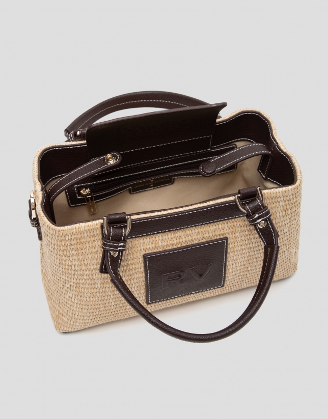 Beige leather Telma Crossbag Mini shoulder bag