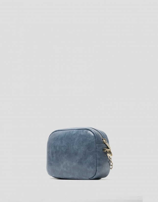 Cobalt blue Bazin shoulder bag